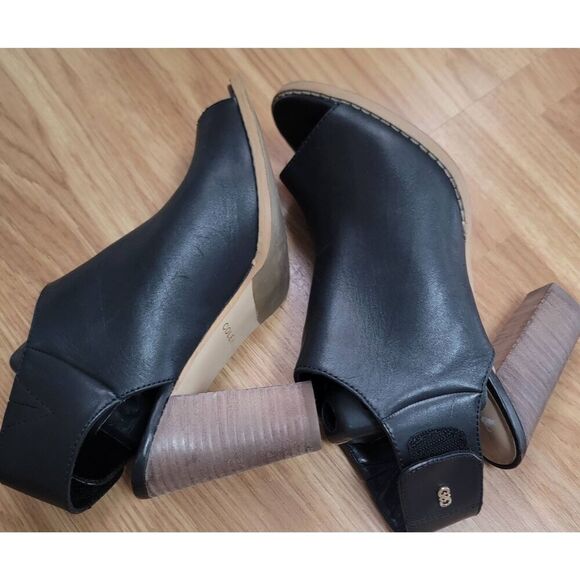 Cole Haan Peep Toe Leather Bootie 6.5 - Picture 2 of 8